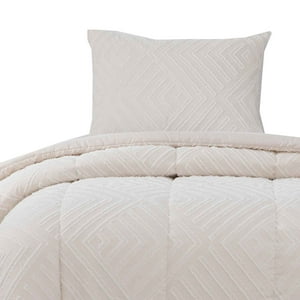 Hebra - Plumon Jacquard 1.5 Plaza Flechas Beige