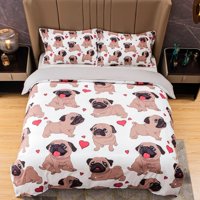 Milsleep - 3D Perros Lindo Patrón Funda De Edredón Set Ropa De Cama Set Funda Nórdica Fundas De Almohada 497