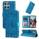 thumbnail image 4 of Funda tipo cartera FOXDOCK para Motorola Moto G56 , diseño girasol en relieve, cuero PU, cierre magnético, soporte y tarjetero, 4 of 5