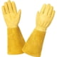 thumbnail image 1 of Guantes de jardinería de cuero para hombres y mujeres (con protección contra espinas), ideales para jardineros y agricultores., 1 of 7