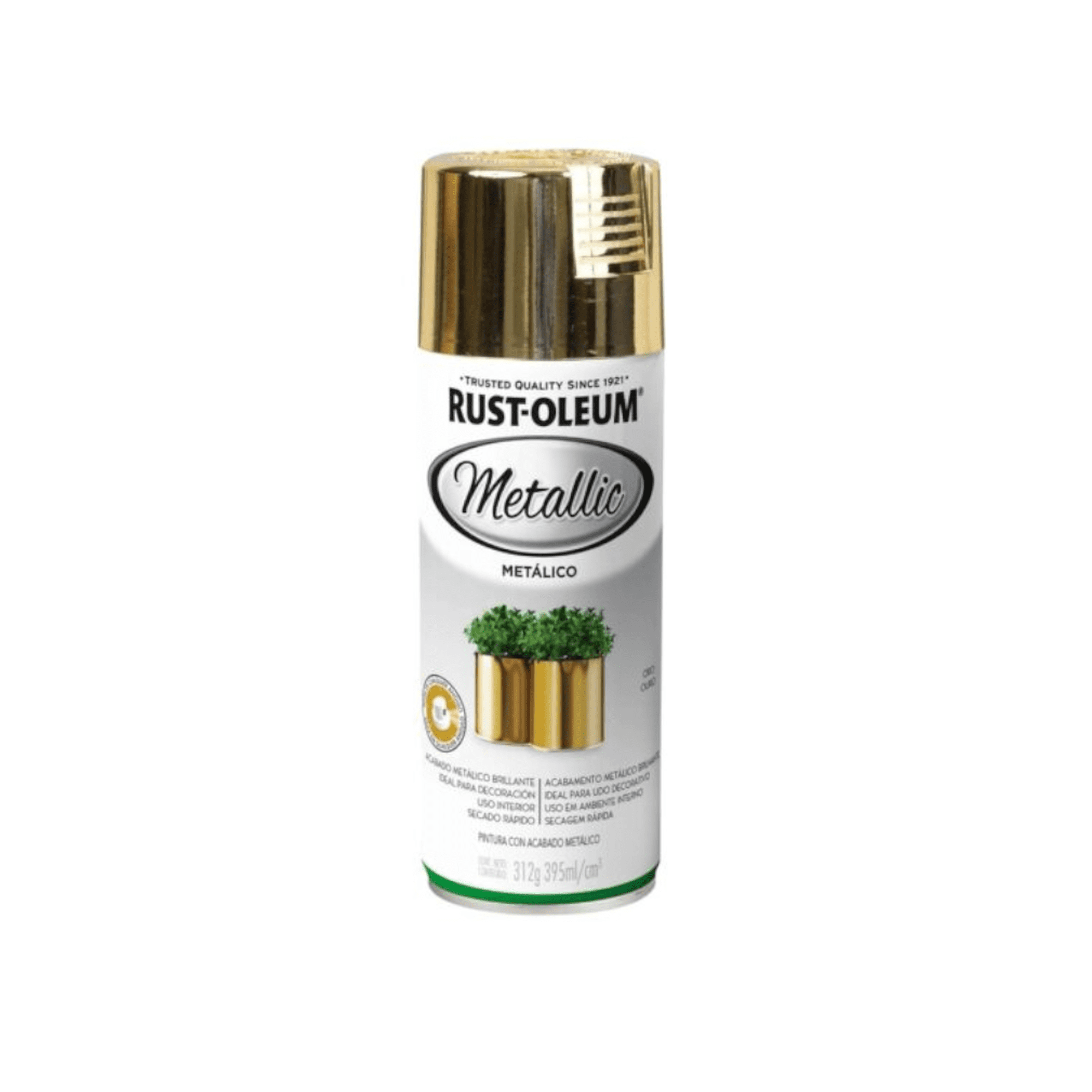 Rust Oleum - Pintura Metálica Rust-oleum Color Oro Brillante 312g