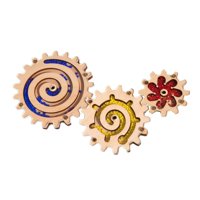 Magideal - Piezas De Tablero Sensorial De Juguete De Madera Diy Para Pequeños, Juguetes Educativos Para Edades Tempranas, Juguetes De Desarrollo, Regalo Su , Engranajes