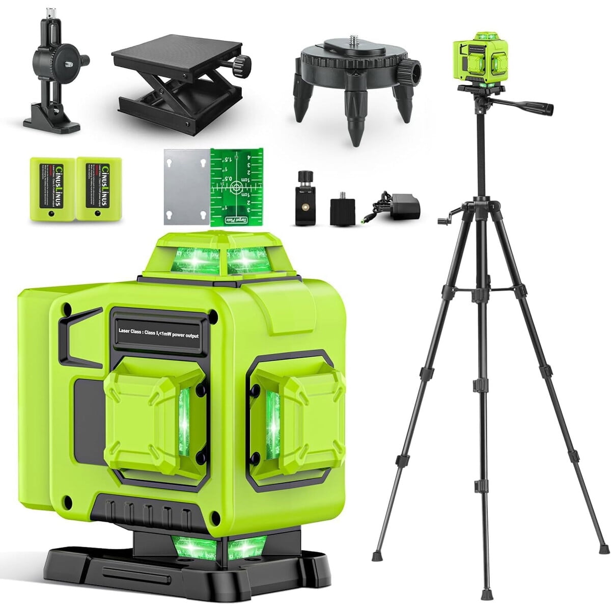 Nivel Láser Cinuslinus 4d 16 Líneas 360° Autonivelante Trípode
