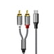 thumbnail image 1 of Cable de audio USB C a RCA, tipo C a 2 RCA, para altavoz, amplificador, teléfono Android, computadora portátil, divisor USB-C, 1 of 7