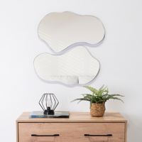 Tuhome - Espejo Nova 35X60X1,9 Cm Diseño Irregular