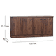 thumbnail image 3 of Buffet Gabinete Dark Walnut 1.55Mt, 3 of 3
