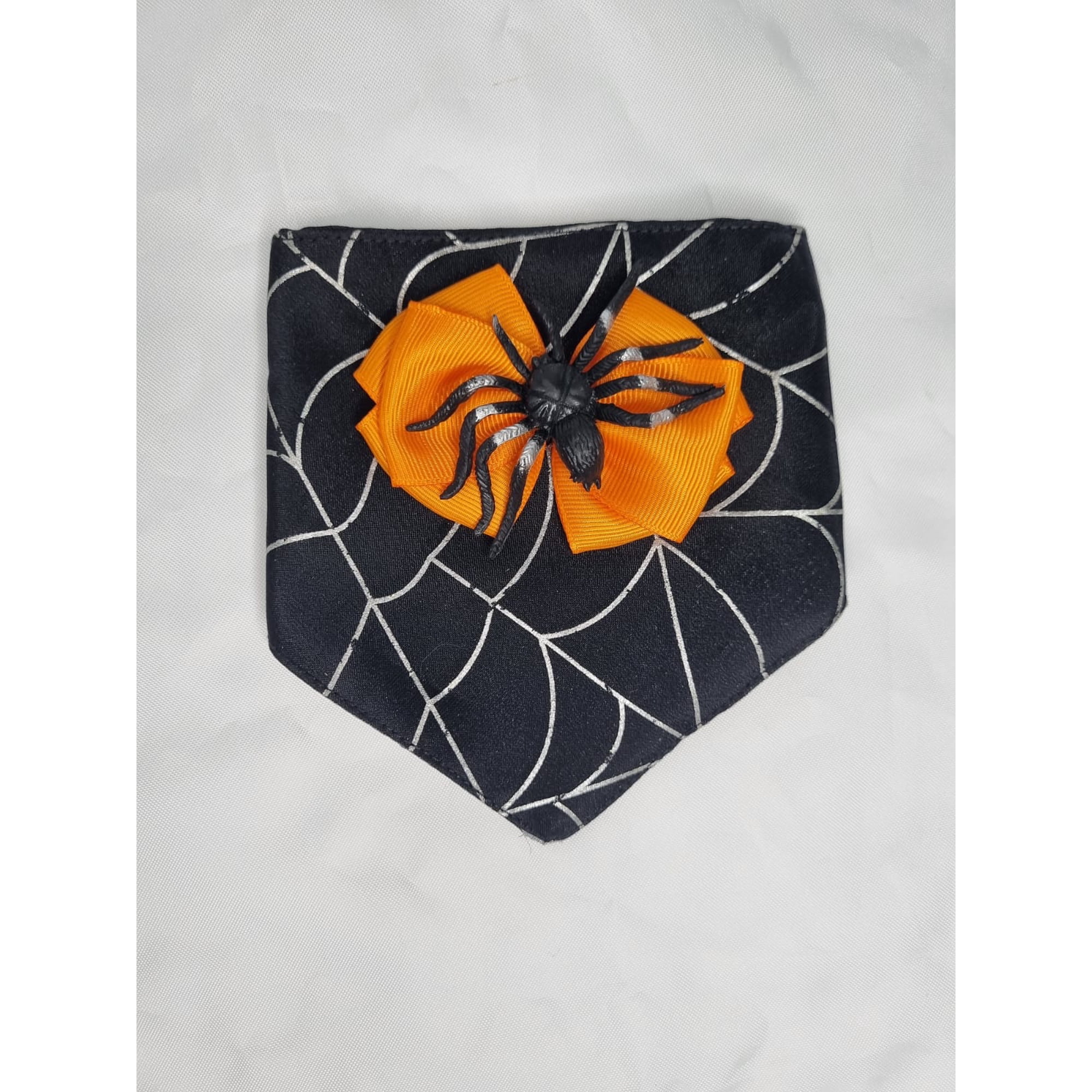 Bandana mascota halloween araña talla XXS