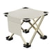 thumbnail image 3 of Taburete Plegable De Camping Práctico Con Bolsillo Lateral Para Jardinería, Camping, Playa, 28 X 28 X 23 Cm, Color Blanco, 3 of 5