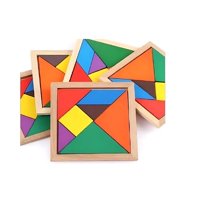 Tolipa - Tangram De Madera Con 7 Piezas 20X20 Cm - Juego Didáctico Entretención Pb-C1