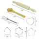 thumbnail image 3 of Juego de disfraces de chef con 3 nutrias para niños, delantales, herramientas para hornear, 11 unidades, 3 of 6