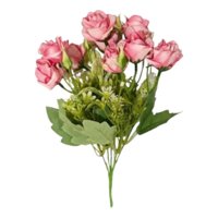 Genérico - Set 4 Flores Artificiales Ramo Decorativo Rosas Botón Jhn