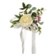 thumbnail image 3 of Flor De Rosa Artificial Para Silla De Pasillo, Para Boda, Cumplea?os, Amarillo, 3 of 5