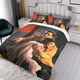 thumbnail image 3 of Historia del Oeste Conjunto de sábanas temático, trío de piezas, cómodo y amigable con la piel, diseño único, regalo de decoración para el hogar para familiares, amigos y fans,173cm *218cm, 3 of 6