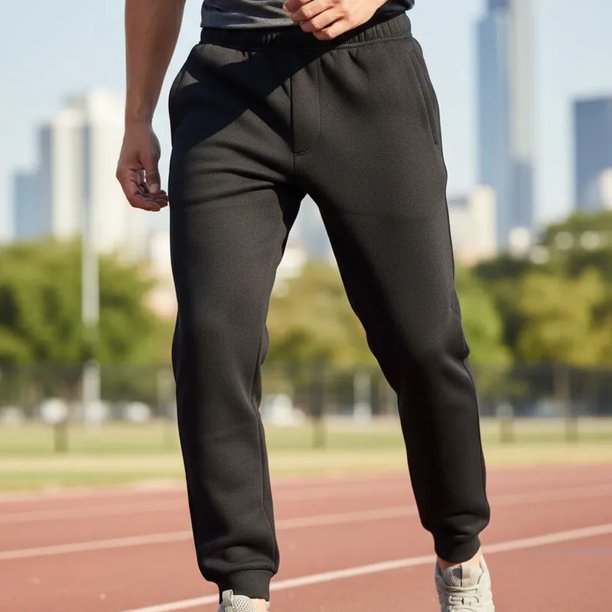 Pantalón Buzo Con Puño 100% Algodón Hombre