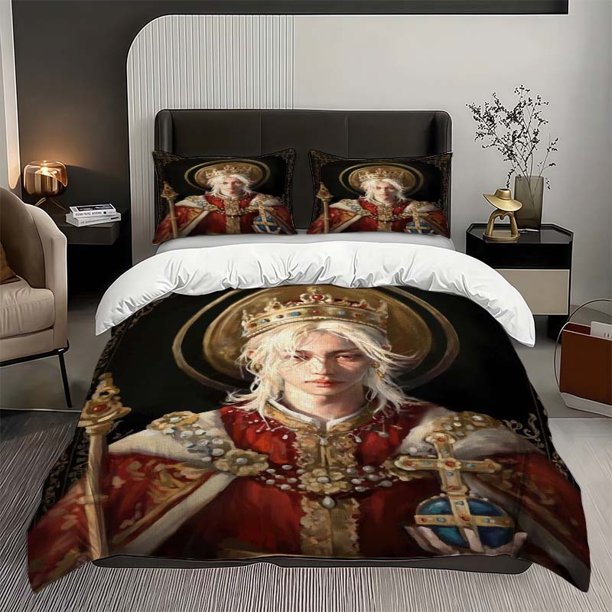 3pcss Divine Sovereignty And Authority Theme Bedding 3pcs Set Duvet Cover Pillowcase Set Soft