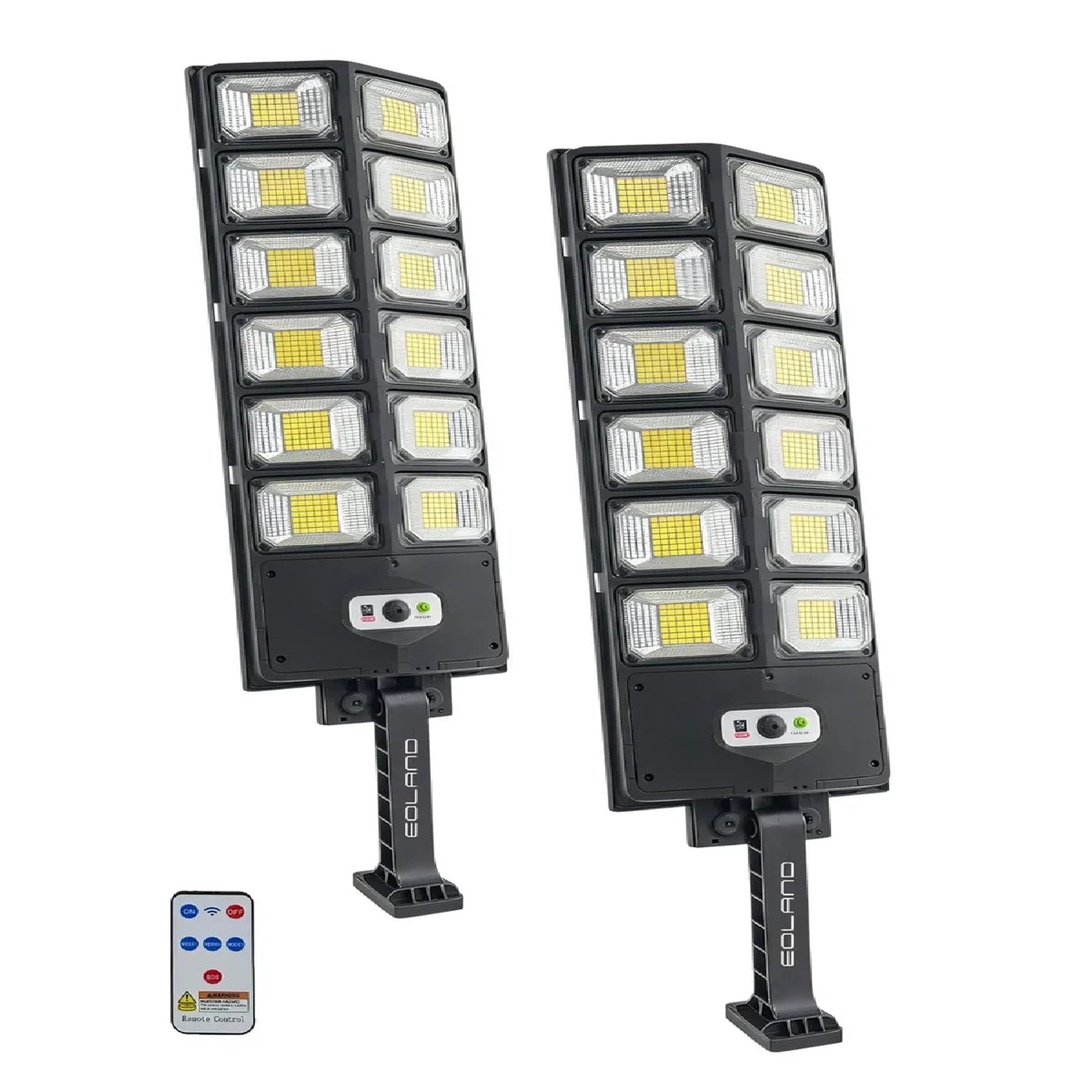 Reflector Solar Eoland 400w Led Sensor Movimiento Exterior Ip65 Pack 2 Unidades