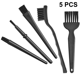 thumbnail image 1 of Juego de 5 cepillos y brochas de nailon, cepillo de limpieza antiestático para placas de circuitos, electrónica, limpieza de PC, cepillo de limpieza de teclado, limpieza de suelos conductores, 1 of 8