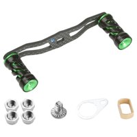 Magideal - Mango De Pescadería Manejo De Pescado Manejo De Rodillo De Pesca Piezas De Repuesto Fácil De Instalar Con Equipos Doble Botón Doble Carbon Fiber Rolle Verde