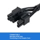 thumbnail image 3 of Cable PCIE YSIUENG de 65 cm macho a macho de 8 pines a 6+2 pines negro, 3 of 7