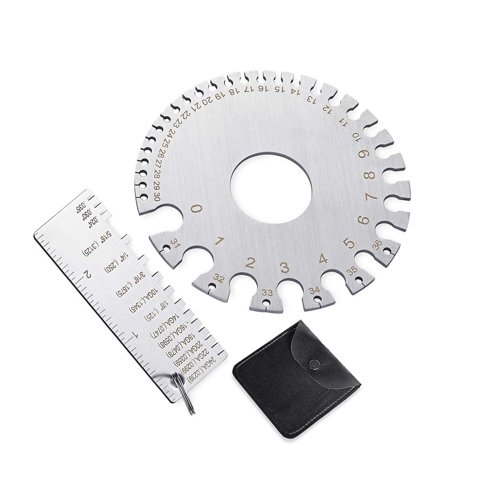 Magideal - Medidor De Espesor De Material De Soldadura Herramienta De Medición De Espesor De Calibre De Metal Herramienta De Medición De Calibre De Hoja De Metal