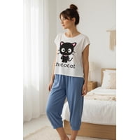Hello Kitty - Pijama Mujer Chococat Blanco S