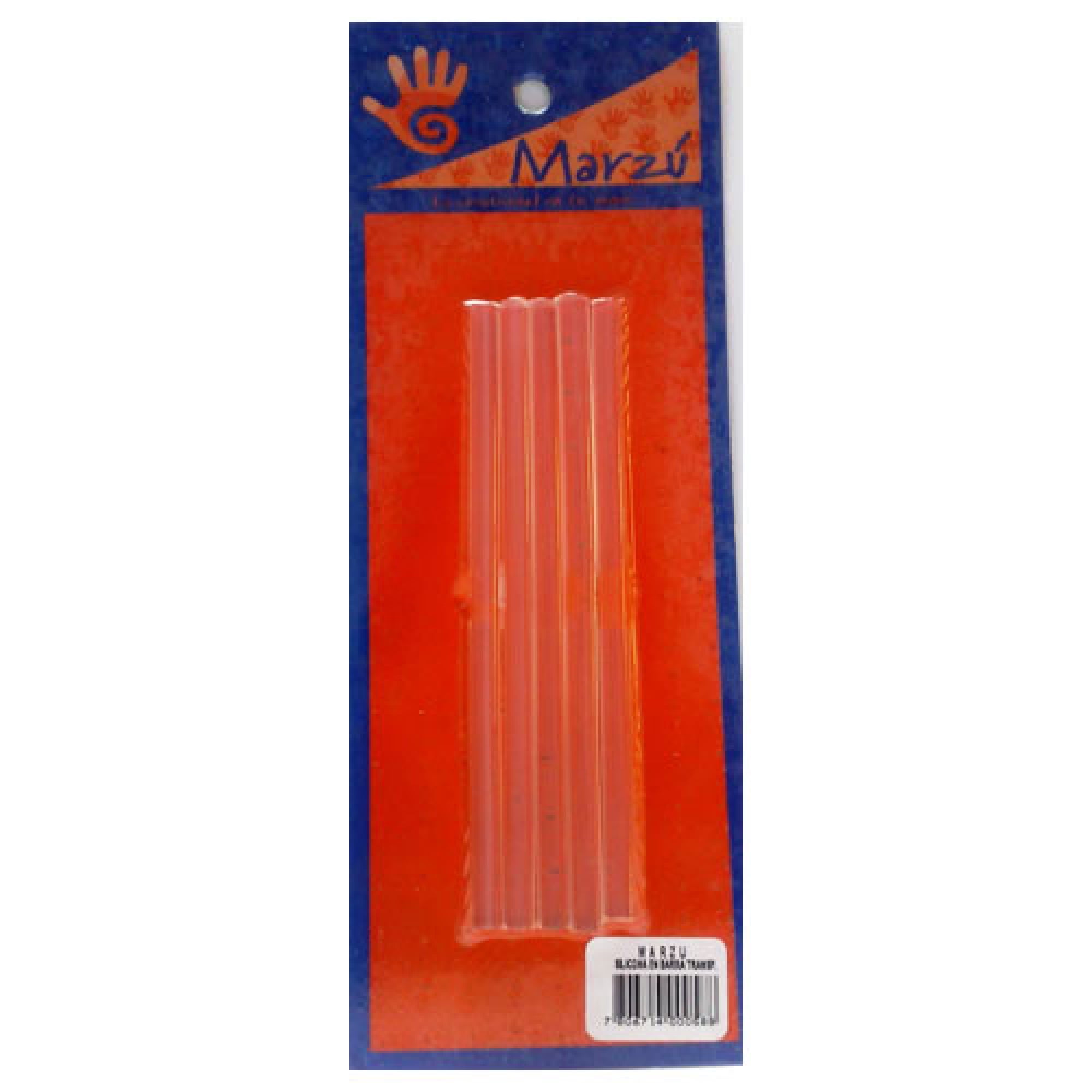 Barras De Silicona Transparente, Bolsa 5 Un 1 Un Marzú