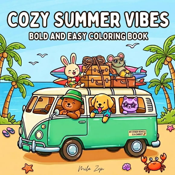 Libro para colorear Independently Published Cozy Summer Vibes