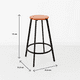 thumbnail image 4 of Pack de 2 Pisos taburete de bar elipse industrial, 4 of 7