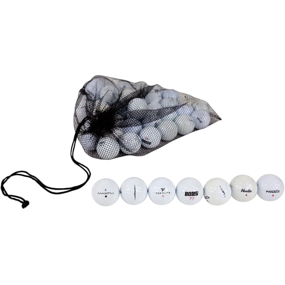 Pelotas de golf recicladas Clean Green, 48 unidades, para práctica, con bolsa