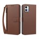 thumbnail image 1 of Funda Tipo Billetera para Motorola Moto G73 5G con Soporte y Bolsillo con Cierre Marrón, 1 of 1