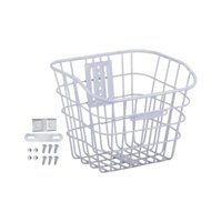 Magideal - Cesta Para Bicicleta, Cesta De Transporte Para Mascotas Pequeñas, Gatos Y Perros, Cesta Delantera Para Manillar De Bicicleta, Extraíble, Fácil Instala Blanco