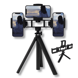 Genérico - Soporte Para Celular Triple Para Grabación Fotos Multiuso