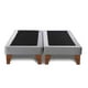 thumbnail image 3 of Base Dividida Cama Europea Super King 200x200 CM Gris Claro Felpa, 3 of 4