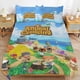thumbnail image 1 of Animal Crossing Comforter Set 3 Pieces Quilt Cover Set Soft Bedding Sets for All Seasons, 1 of 3