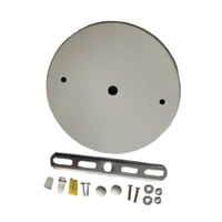 Ioensy - Kit De Dosel Para Proyecto De Bricolaje Plancha Para Lámpara Colgante Placa De Cubierta De Techo De Repuesto Diámetro Blanco De 20 Cm