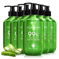 Gel De Aloe Vera Aloderma 99% Orgánico 6X300Ml Con Dosificador