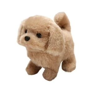 Total Upgrate - Juguete Peluche Perro Cachorro Interactivo Cafe Claro Infantil