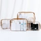 thumbnail image 5 of 4 bolsas de maquillaje transparentes con cremallera, bolsa de cosméticos para mujeres y hombres, bolsa de maquillaje para viajes y baño., 5 of 7
