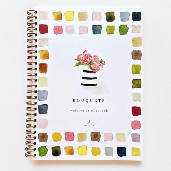 Cuaderno de acuarela Emily Lex Studio Bouquets 12 Illus