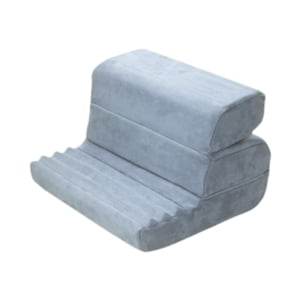 Magideal - Soporte De Almohada Para Tableta Con 3 Ángulos De Ajuste, Portátil, Para Libros, Revistas, Accesorios, Multiusos, Con Ranuras Más Profundas Y Soporte Gris