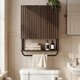 thumbnail image 4 of Gabinete de Pared FerniTry 59 cm Nogal Oscuro con Panel Acanalado, 4 of 7