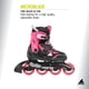 thumbnail image 2 of Patinaje en línea Microblade para niños rosa/negro, 2 of 6