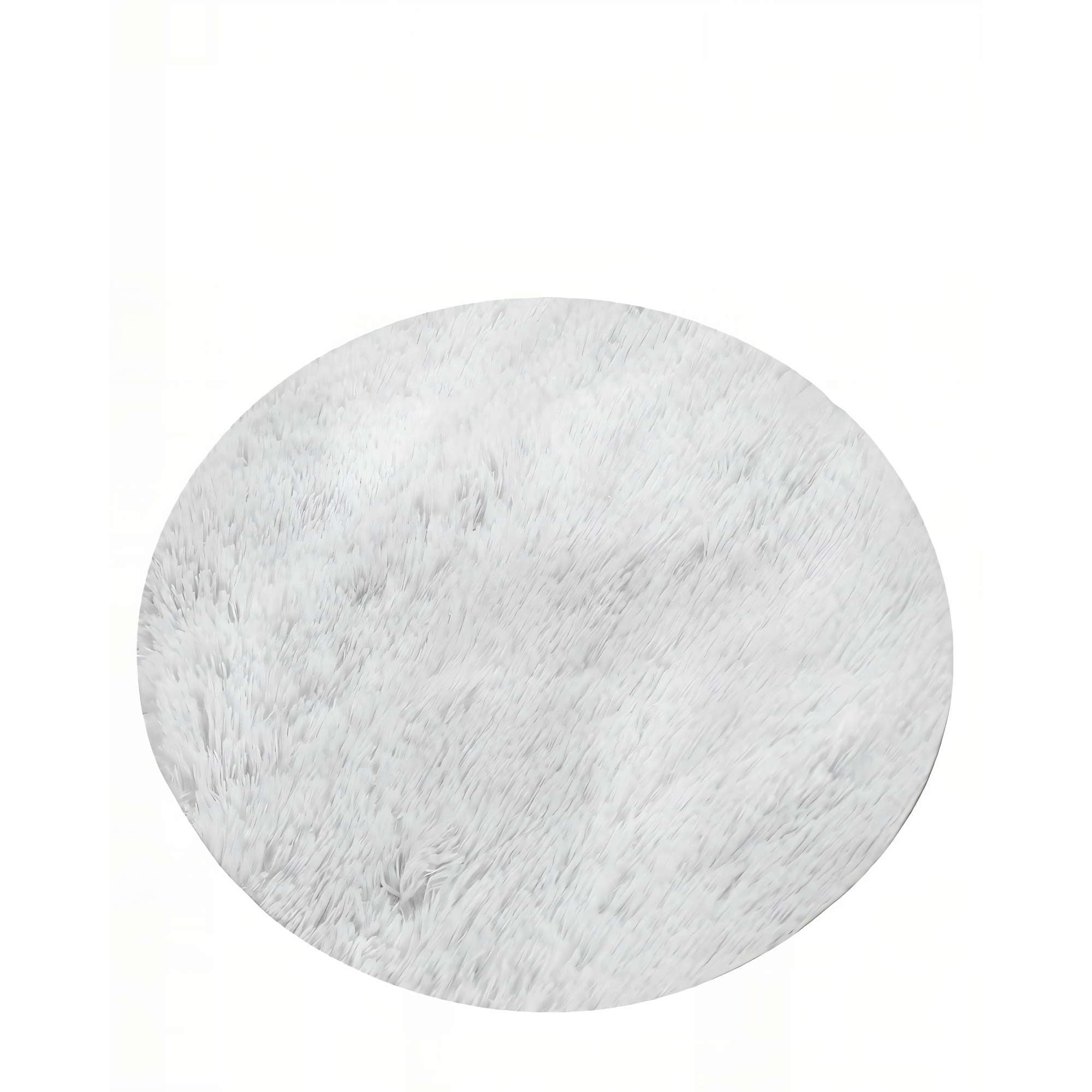 Genérico - Alfombra Redonda 150cm X 150cm Decorativa Color Blanco