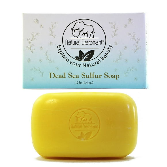 Jabón Natural Elephant con Azufre del Mar Muerto 125 g (4,4 oz)