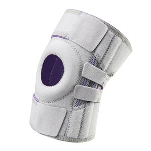 Ioensy - Rodillera Ajustable De Compresión Almohadilla Para Artritis Manga De Rótula Gris Claro