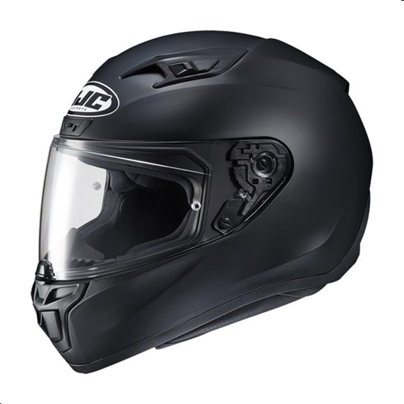 Casco HJC i10 negro sólido, talla mediana, certificado DOT y Snell