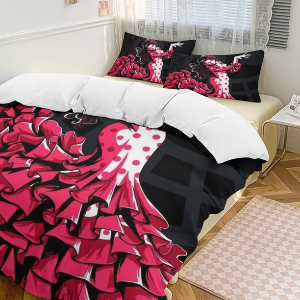 Viola Bed Duvet Cover Funny Anime Cartoon Bedding Sets Lightweight 3 Piece Comforter Sets