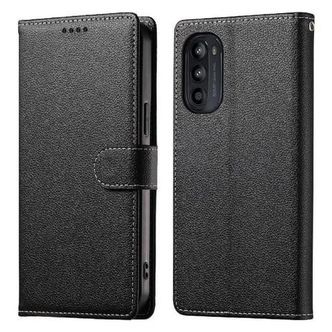 Funda Para Foxdock Motorola Moto G82 5G– Cuero Premium, 3 Ranuras Para Tarjetas, Protección Contra Impactos