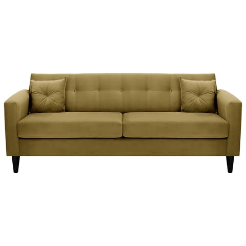 Bodevir - Sofa New Retro 3Cg Felpa 00 Verde Musgo