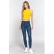 thumbnail image 3 of Saronite Top Corto Básico de Tirantes con Cuello Halter, Amarillo (para Mujer), 3 of 4